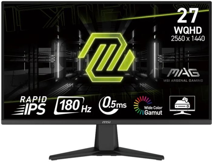 Монітор MSI 27" MAG 275QF 2xHDMI, DP, Audio, IPS, 2560x1440, 180Hz, 0.5ms, sRGB 101%, AdaptiveSync