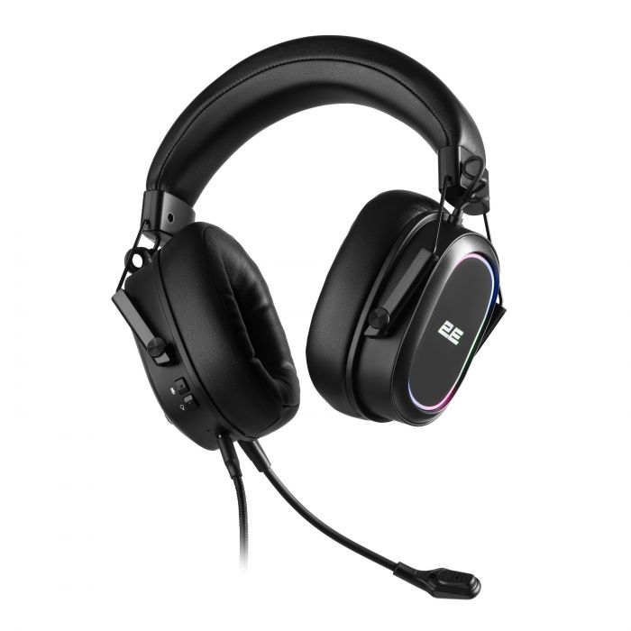 Гарнітура ігрова 2E GAMING HG320 V2, 7.1, USB-A, RGB, 2м, чорний