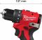 Шурупокрут-дриль акумуляторний Milwaukee M12 BLDDRC-201BRF 12В 2А·год 40Нм 0-1700об/хв ЗП С12 сумка 0.98кг