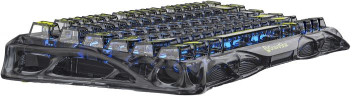 Клавіатура механічна GravaStar Mercury K1 Lite 80keys, GravaStar x BSUN Grey, EN/UKR, BT/WL/USB, чорний