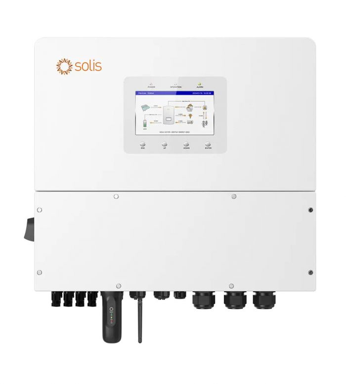 Гібридний інвертор трифазний Solis S6 15кВт, 4xMPPT, DC, для HV Batteries