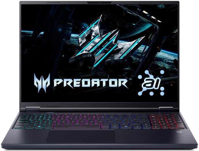 Ноутбук Acer Predator Helios Neo 16 PHN16-73 16" WQXGA IPS, Intel U9-275HX, 32GB, F1TB, NVD5060-8, Lin, чорний