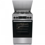 Плита Gorenje комбінована, 70л, 50x60см, метал. кришка, дисплей, чавун, нерж