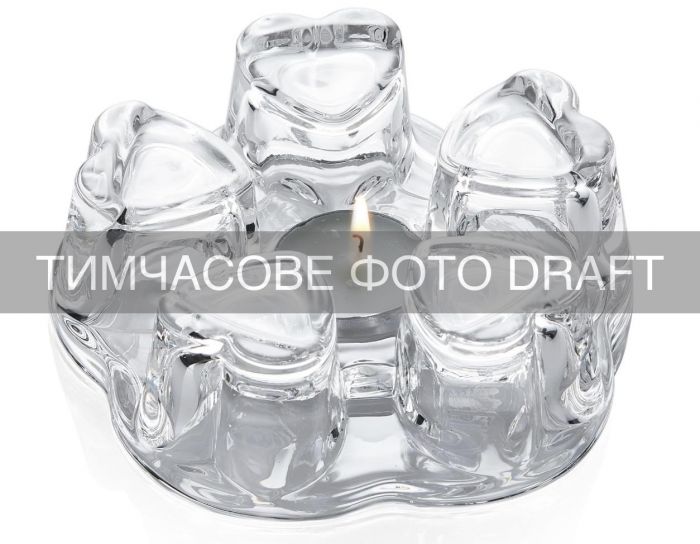 Підставка для заварника зі свічкою ARDESTO 14х4.8см, боросилікатне скло, прозорий