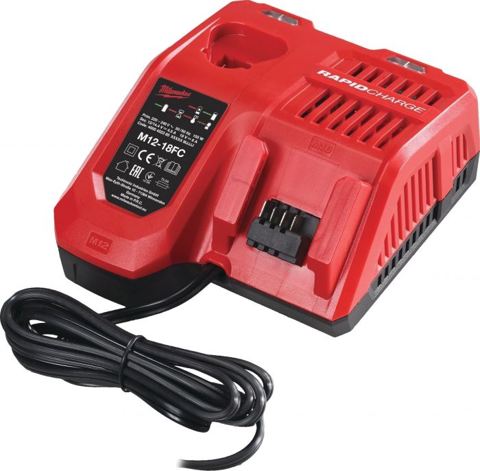 Набір із двох акумуляторних інструментів Milwaukee M18 M18FPP2A3-502X шурупокрут-дриль M18 FPD3-0X гвинтоверт ударний M18 FID3-0X акб М18 1х5А·год ЗП M12-18FC TURBO кейс