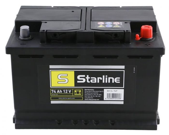 Акумулятор Starline 12В 74А·год 680A R+ (BA SL 74P)