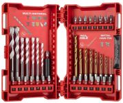 Набір біт і свердл по металу Milwaukee RedHEX TiN, сталь, кейс, 39шт