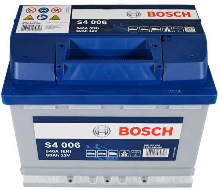 Акумулятор Bosch S4 12В 60А·год 540А L+ (0 092 S40 060)