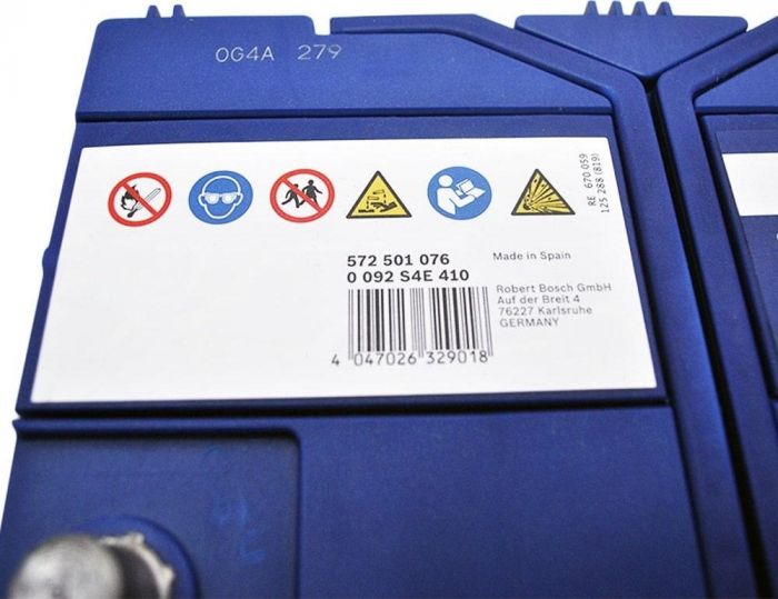 Акумулятор Bosch S4 12В 72А·год 760А R+ (0 092 S4E 410)