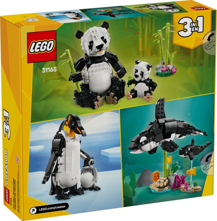 Конструктор LEGO Creator Дикі тварини: пандові
