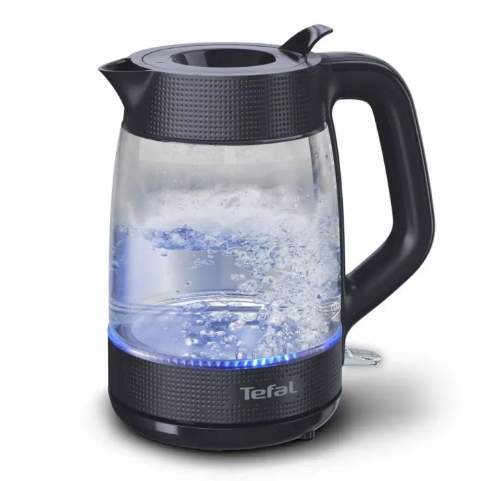 Електрочайник Tefal Morning Glass Kettle, 1.7л, скло, з підсвіткою, чорний