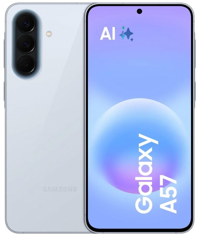 Смартфон Samsung Galaxy A57 5G (A576) 6.7" 12/512ГБ, 2SIM, 5000мА•год, блакитний