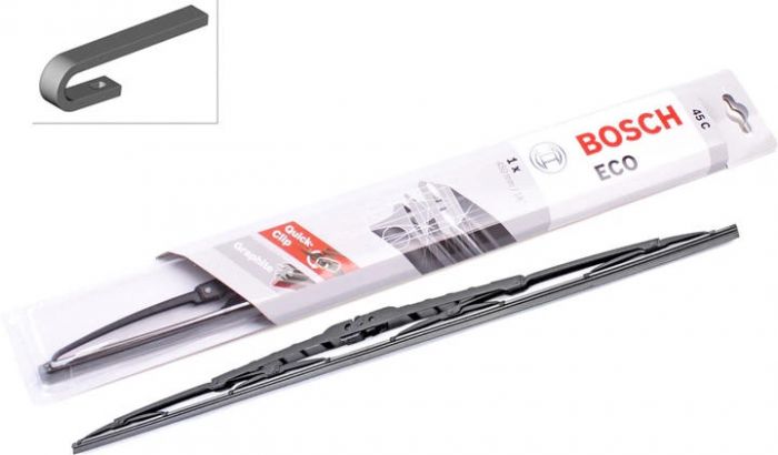 Склоочисник Bosch каркасний 450мм під гачок (3 397 004 668)