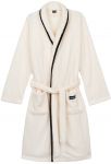 Халат жіночий ARDESTO Stripe, розмір S/M, 100% поліестер, білий