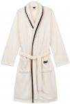 Халат жіночий ARDESTO Stripe, розмір XXL, 100% поліестер, білий