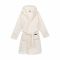 Халат жіночий ARDESTO Zigzag, розмір S/M, 100% поліестер, білий