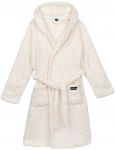 Халат жіночий ARDESTO Zigzag, розмір XXL, 100% поліестер, білий