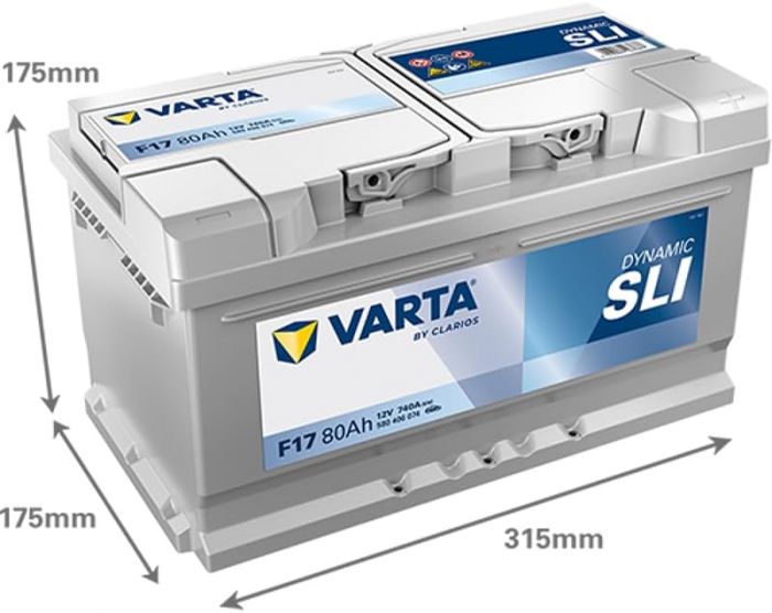 Акумулятор Varta Dynamic SLI 12В 80Аг 740А R+ (580406074)