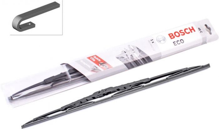 Склоочисник BOSCH Eco каркасний 480мм під гачок (3 397 004 669)