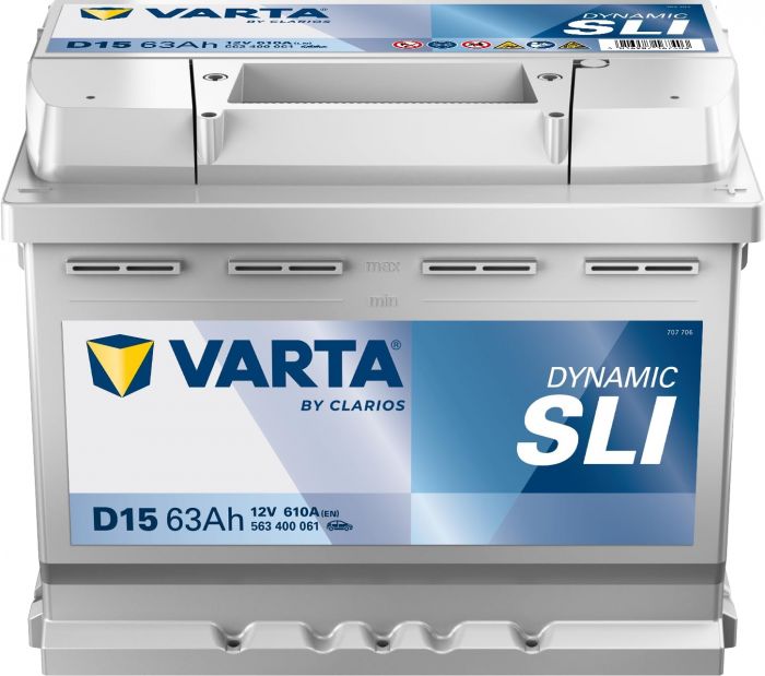 Акумулятор Varta Dynamic SLI 12В 63Аг 610А R+ (563400061)