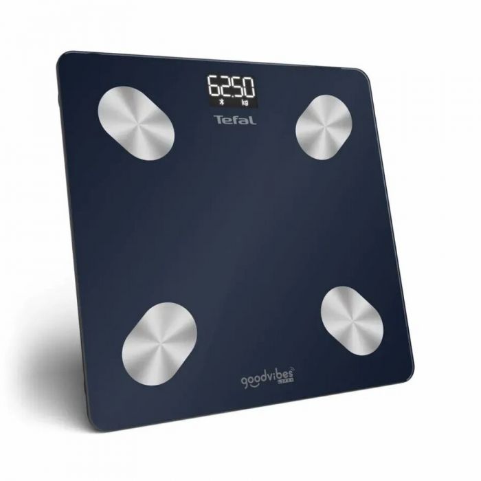 Ваги Tefal підлогові Goodvibes Life+, 180кг, Bluetooth, AAAx3 в комплекті, скло, синій