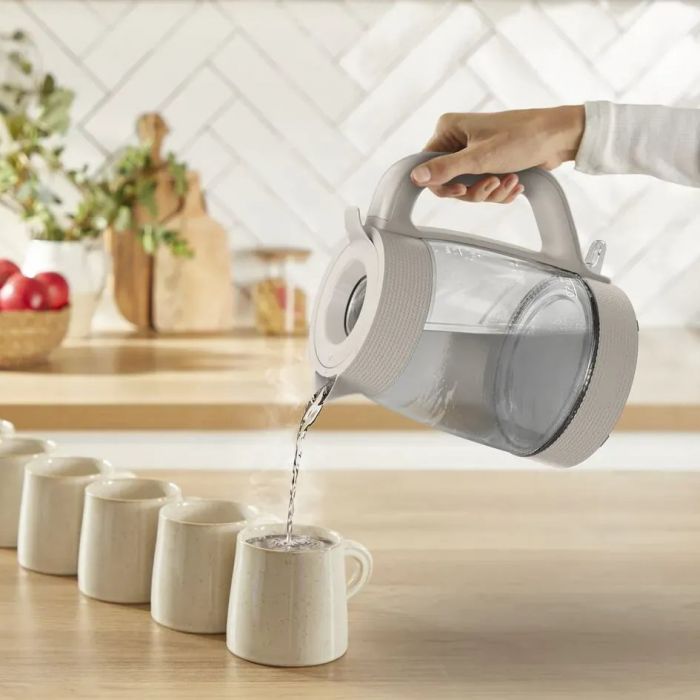 Електрочайник Tefal Morning Glass Kettle, 1.7л, скло, з підсвіткою, бежевий