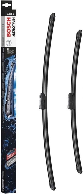 Склоочисник BOSCH Aerotwin безкаркасний комплект 650/530мм (3 397 007 638)