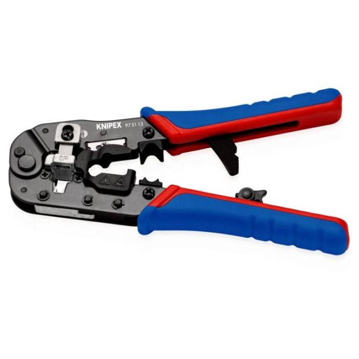 Кліщі обтискні KNIPEX Western, для обтиску штекерів 190мм фосфатовані 0.345кг