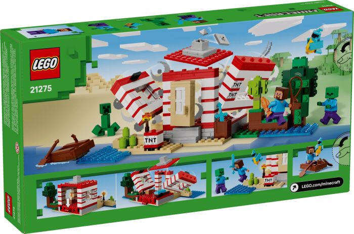 Конструктор LEGO Minecraft Будинок з вибухівки в джунглях