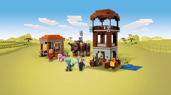 Конструктор LEGO Minecraft Аванпост розбійників та спустошувач