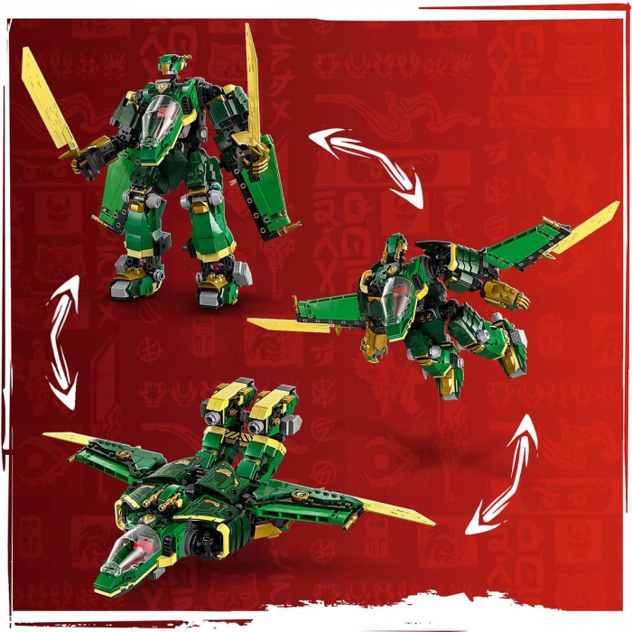 Конструктор LEGO Ninjago Реактивний робот Ллойда