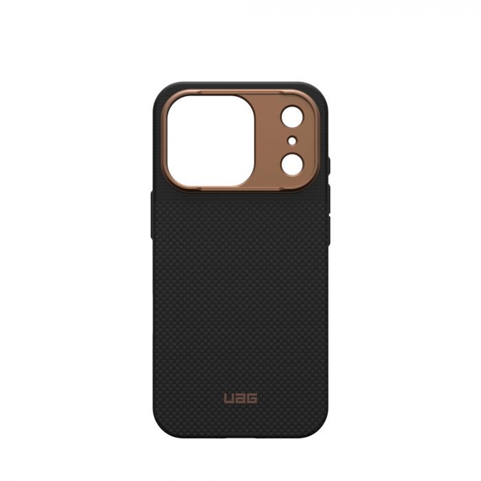 Чохол UAG для iPhone 17 Pro, Fibr Armr Magsafe, Kevlar Graphite/Bronze