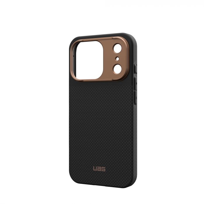 Чохол UAG для iPhone 17 Pro, Fibr Armr Magsafe, Kevlar Graphite/Bronze