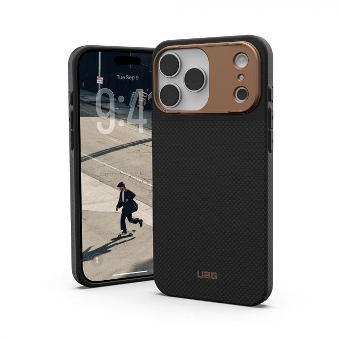 Чохол UAG для iPhone 17 Pro Max, Fibr Armr Magsafe, Kevlar Graphite/Bronze