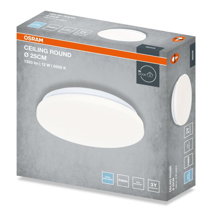 Світильник накладний OSRAM CEILING ROUND 12Вт 6500K 960Лм