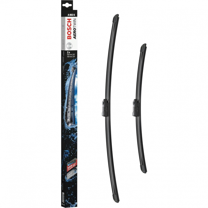 Склоочисник BOSCH Aerotwin безкаркасний комплект 600/450мм (3 397 007 863)