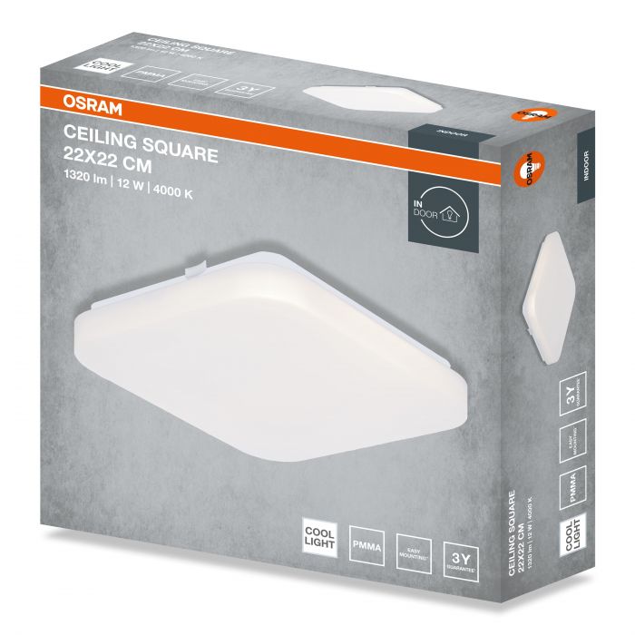Світильник накладний OSRAM CEILING SQUARE 12Вт 4000K 960Лм