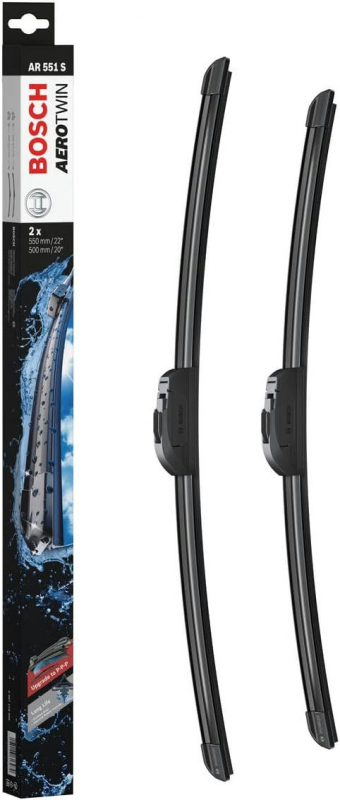 Склоочисник BOSCH Aerotwin безкаркасний комплект 550/500мм (3 397 118 905)
