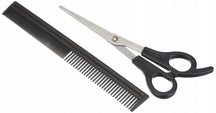 Машинка для стрижки Wahl Home Pro 300, мережа, вібраційний мотор, насадок-10, кейс, масло та ножиці у компл., сталь, чорний