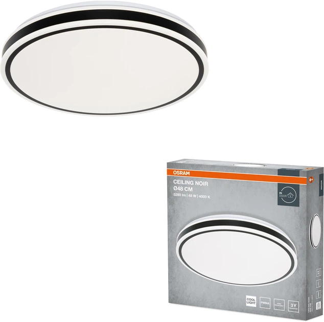 Світильник накладний OSRAM CEILING NOIR 480мм   Round 48Вт 4000K