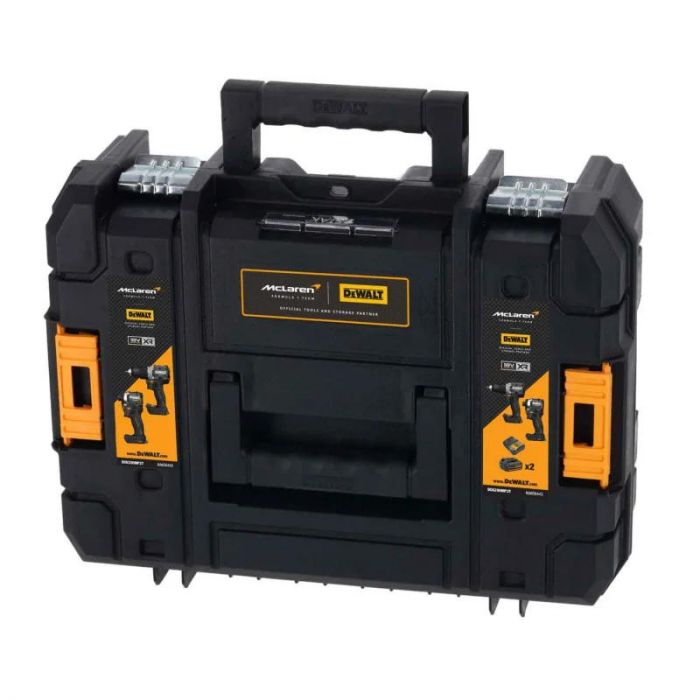 Набір із двох акумуляторних інструментів DeWalt McLaren F1 TEAM LIMITED EDITION 18В XR дриль-шурупокрут DCD85 шурупокрут акумуляторний DCF85 акб 2х5А·год ЗП кейс 6.5кг