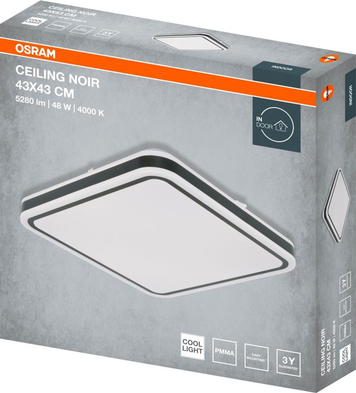 Світильник накладний OSRAM CEILING NOIR 430мм Square 48Вт 4000K