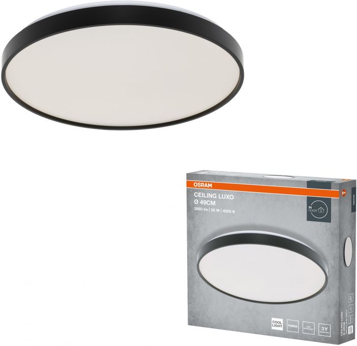 Світильник накладний OSRAM CEILING LUXO 36Вт 4000К чорний