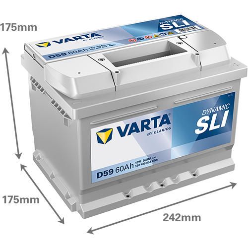 Акумулятор Varta Dynamic SLI 12В 60Аг 540А L+ (560127054)