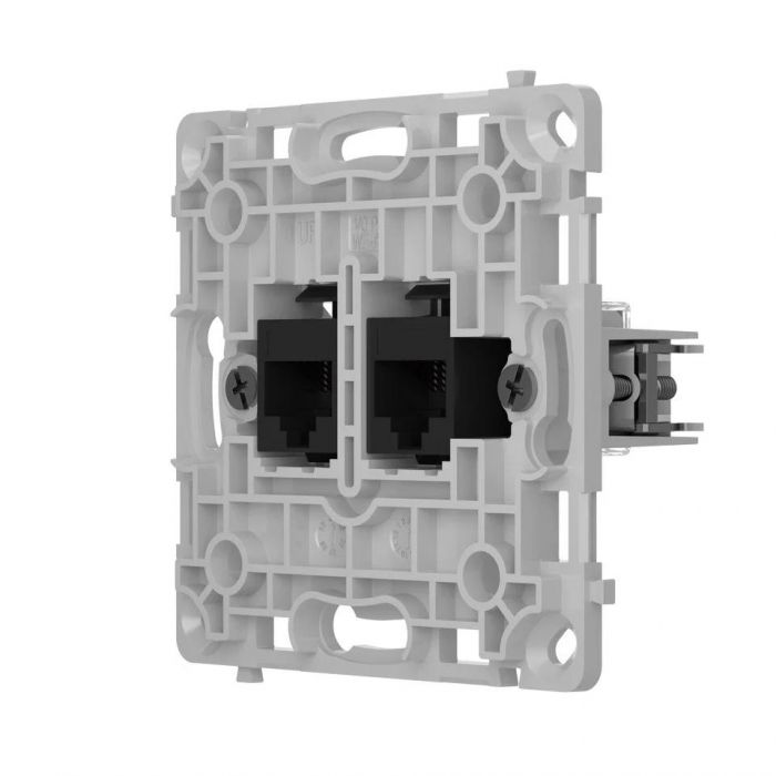 Реле розетки Ajax OutletCore LAN Vertical чорна (128848.165.BL)