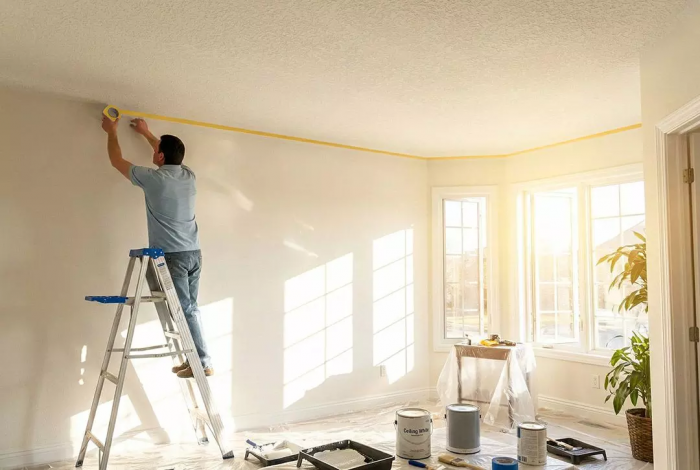 Стрічка малярна Neo Tools, 25мх25мм, жовтий  набір 2шт