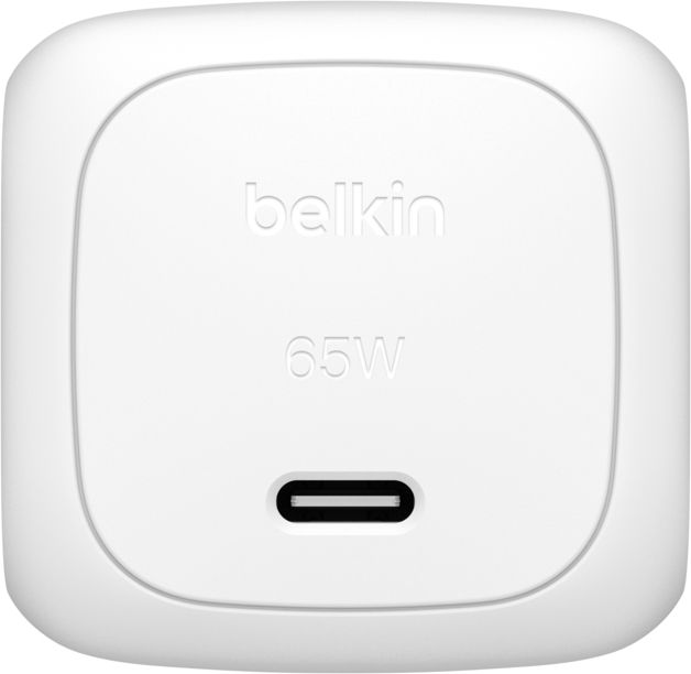 Зарядний пристрій мережевий Belkin 65Вт USB-С GAN PD PPS, білий