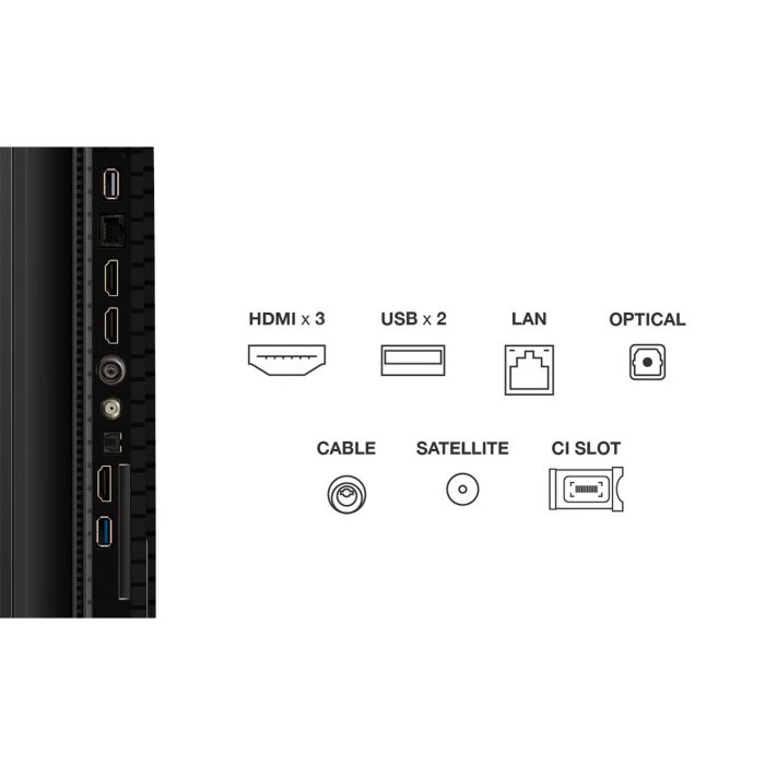 Телевізор 65" TCL QLED 4K 60Hz Smart Google TV Black