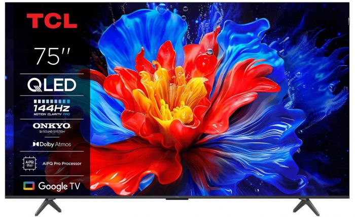 Телевізор 75" TCL QLED 4K 144Hz Smart Google TV Titan ONKYO sound