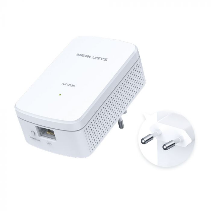 Комплект Адаптерiв Powerline Mercusys MP500 Kit AV1000, 1xGE, 2 шт Розетка
